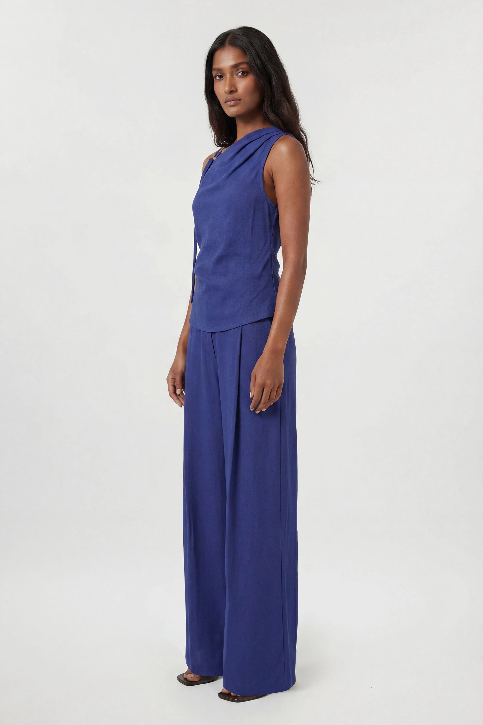 Cupro Touch Trouser Co Ord - 1