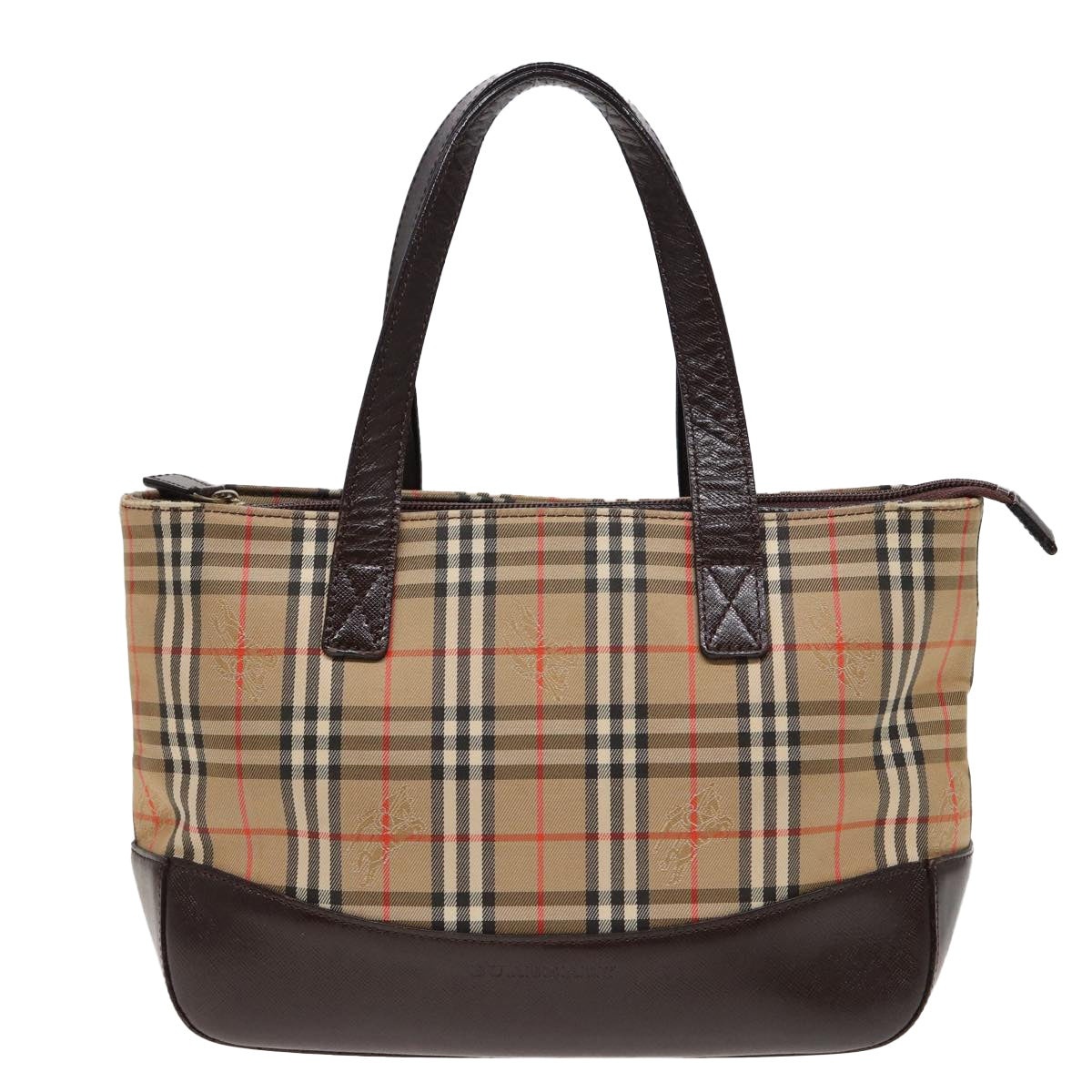 Burberry Nova Check Hand Bag Canvas Beige - 3