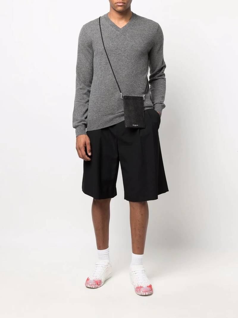 Comme des Garçons SHIRT V-neck fine-knit jumper outlook