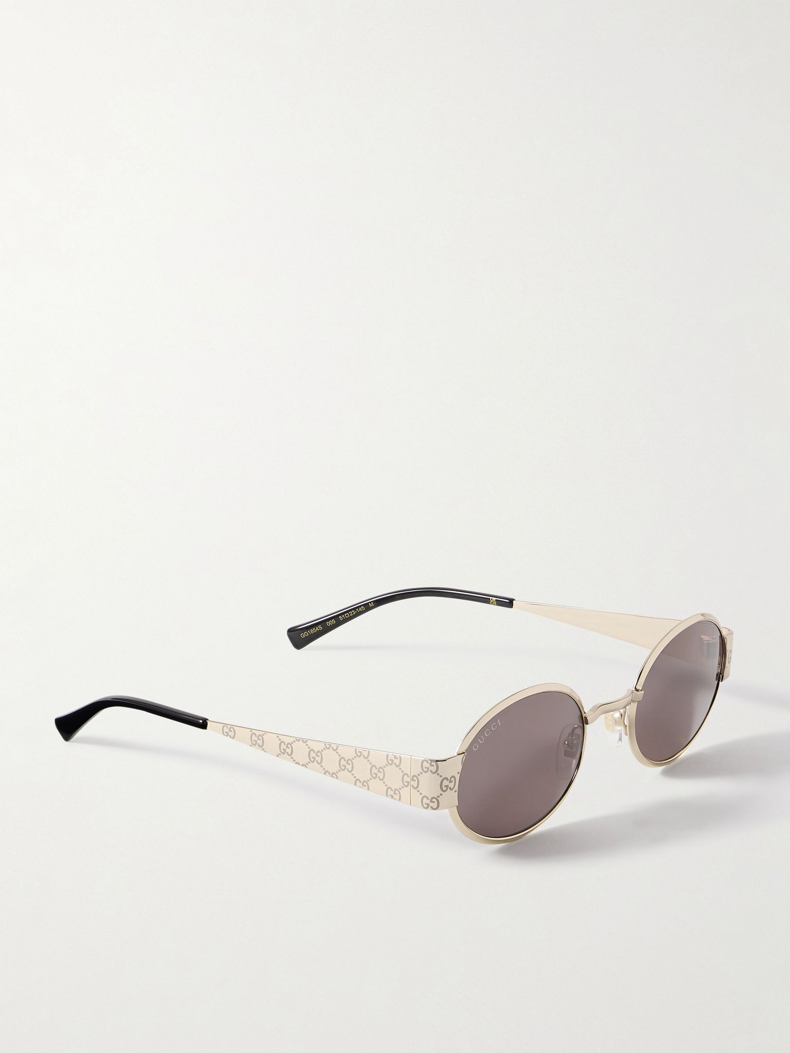 Oval-frame gold-tone sunglasses Gold - 3