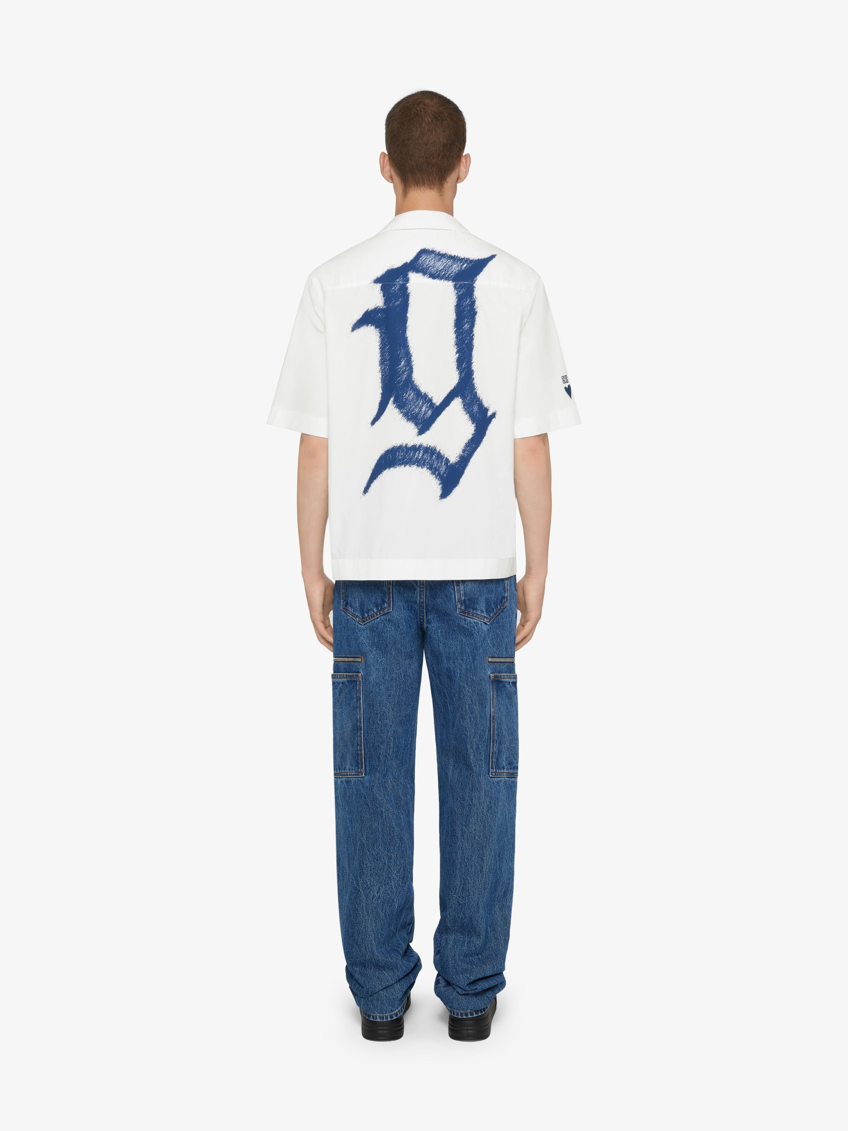 HAWAIIAN SHIRT IN POPLIN WITH GIVENCHY INFINITY PRINT - 4