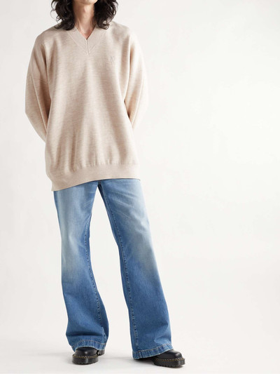 Acne Studios Logo-Embroidered Wool-Blend Sweater outlook