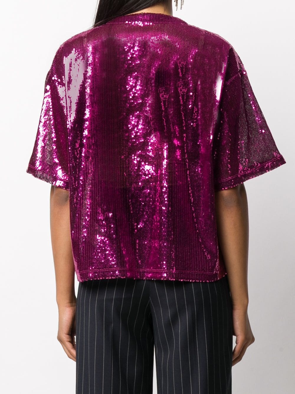 sequin-embellished VLOGO top - 4