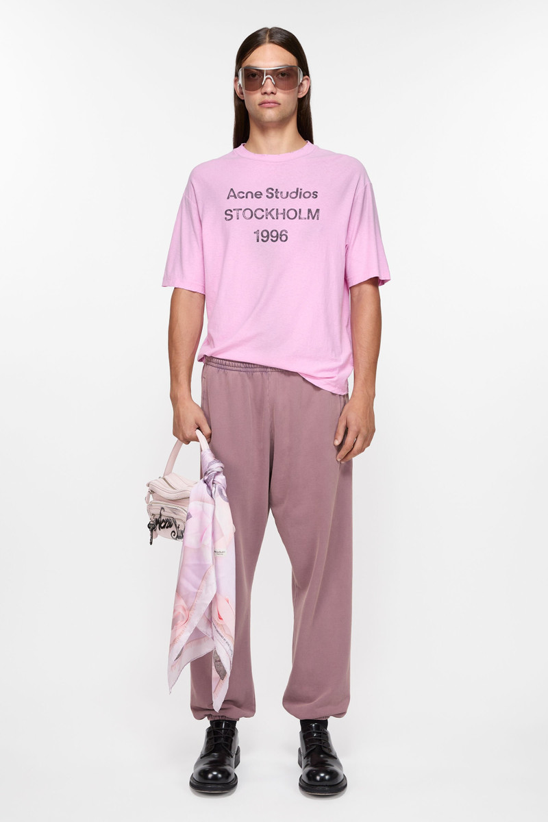 Acne Studios Cotton sweatpants - Plum purple outlook