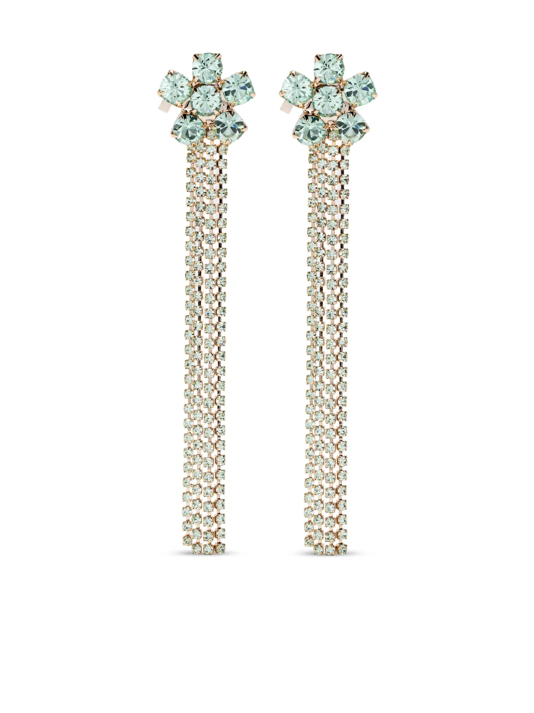 Rosantica Flower-cluster Chain Earrings - 1