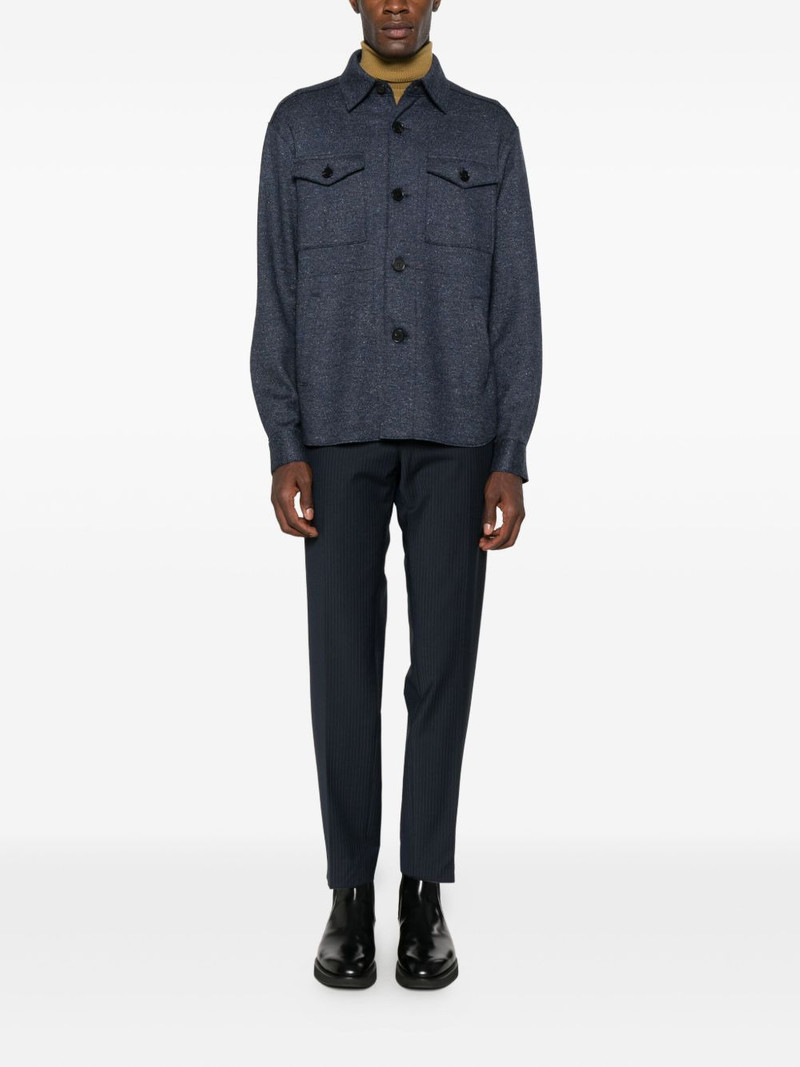 Harris Wharf London buttoned shirt jacket outlook