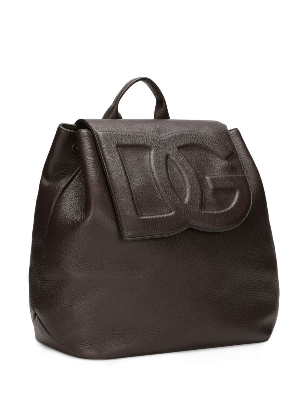 logo-embossed leather-blend bag - 4