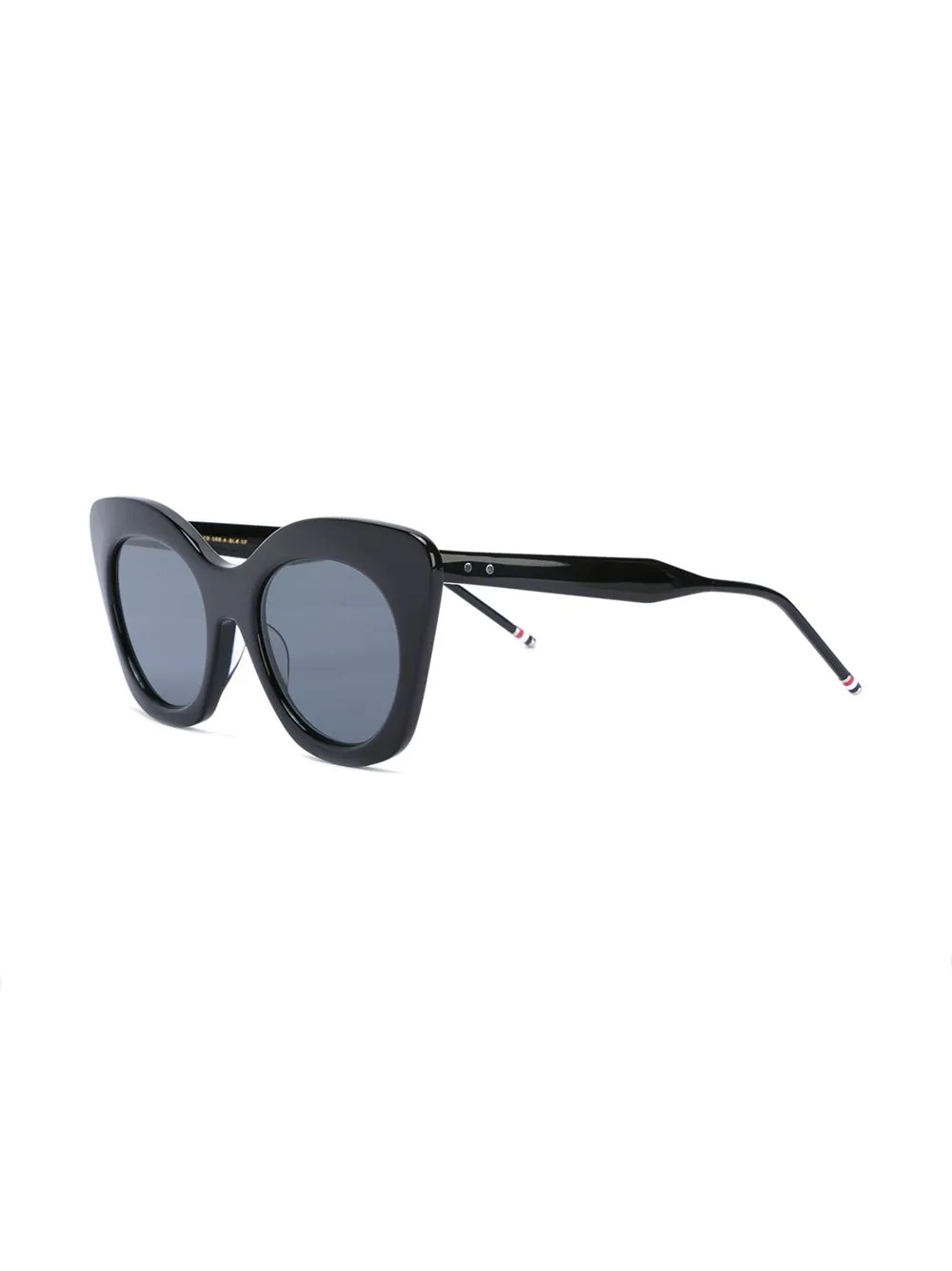 Black Sunglasses With Dark Grey Lens - 2