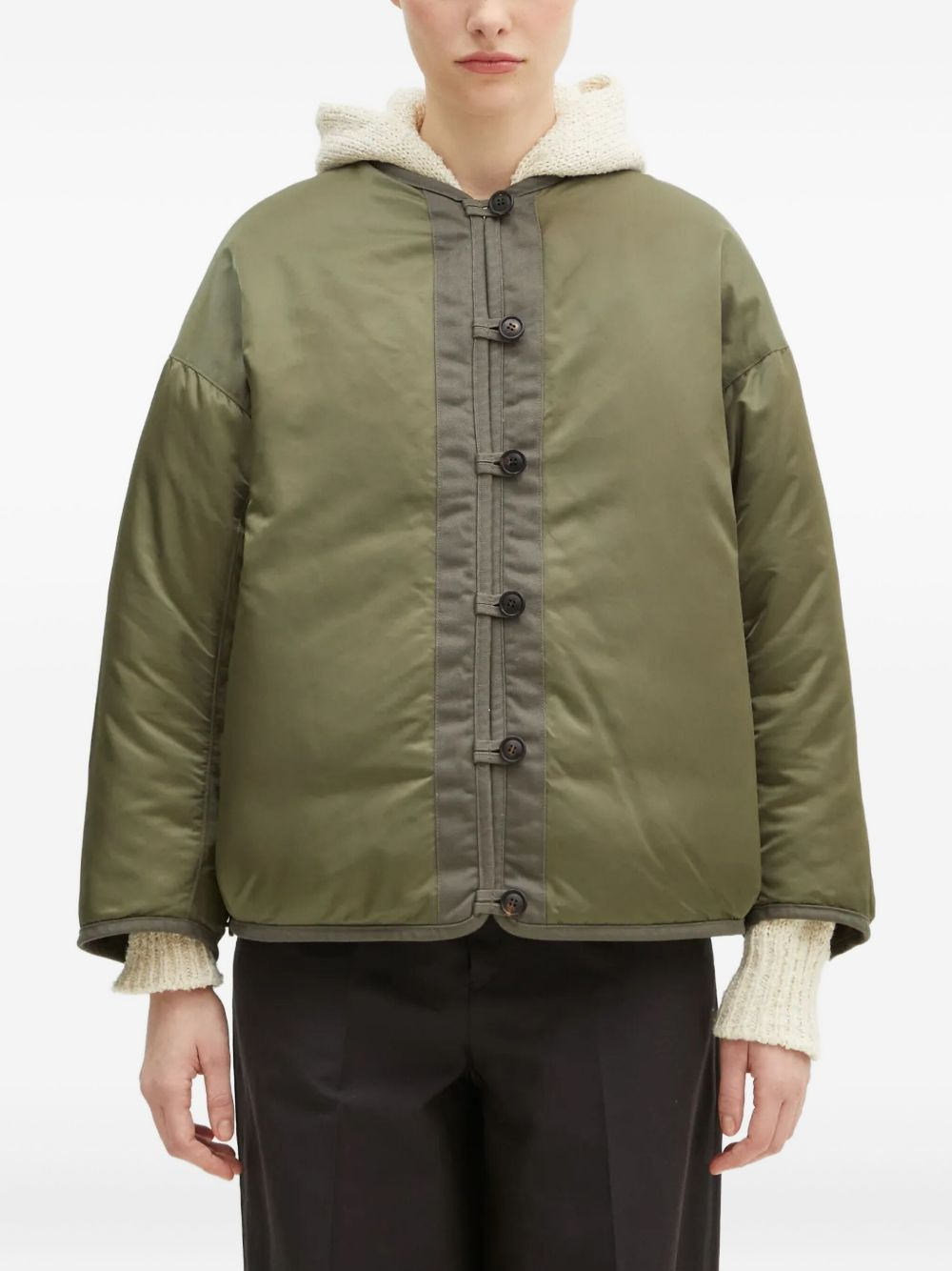 button-fastening reversible jacket - 5