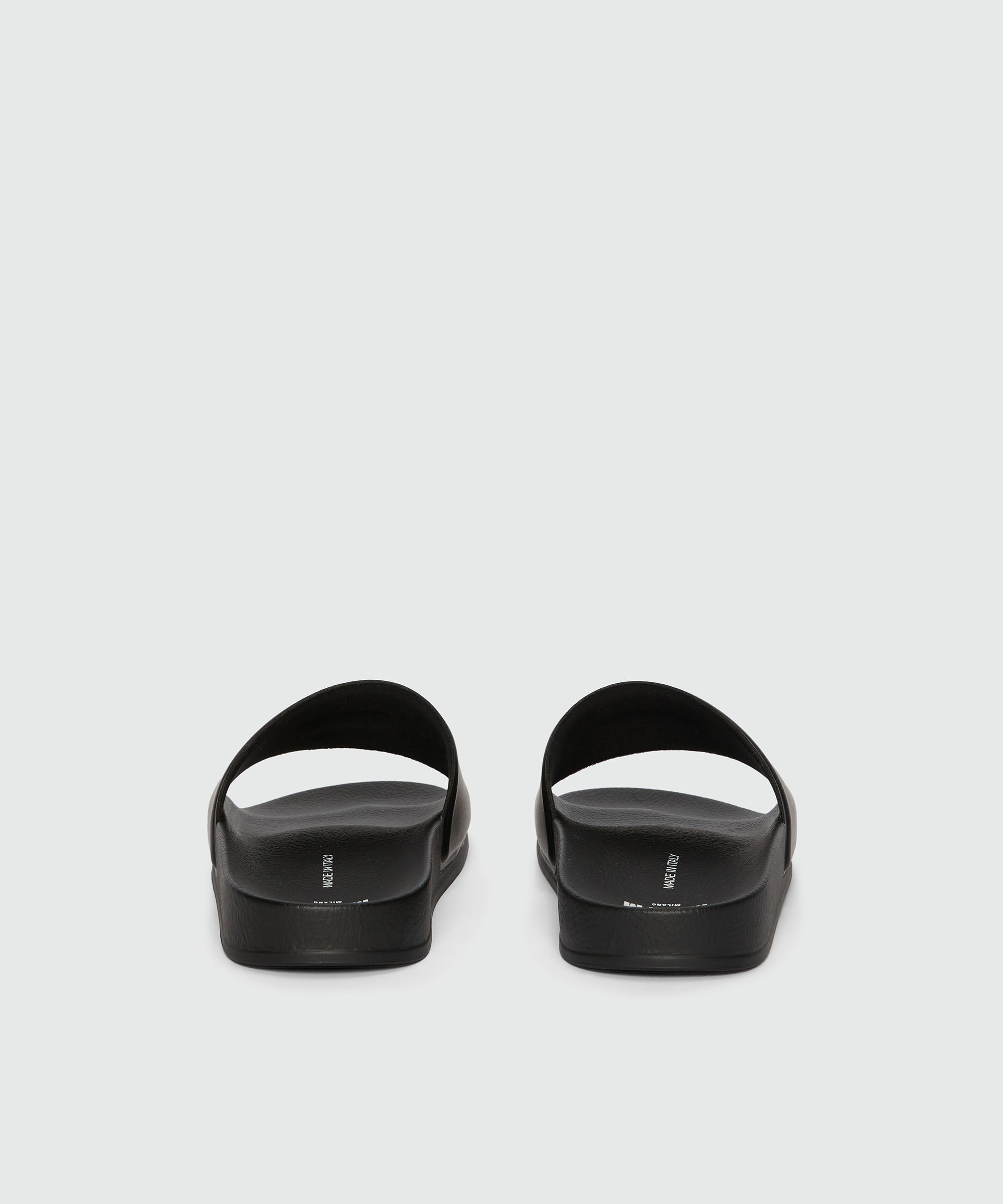 Black pool slides with MSGM micro logo - 2