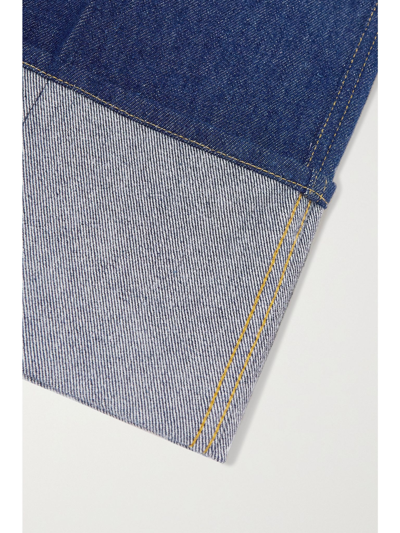 High-rise wide-leg organic jeans Blue - 7