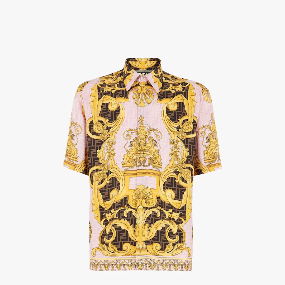 Fendace multicolor silk shirt - 1