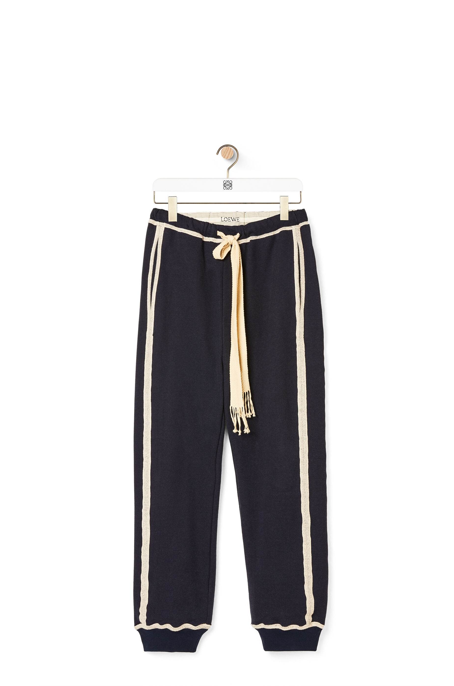 Anagram embroidered track trousers in cotton - 1