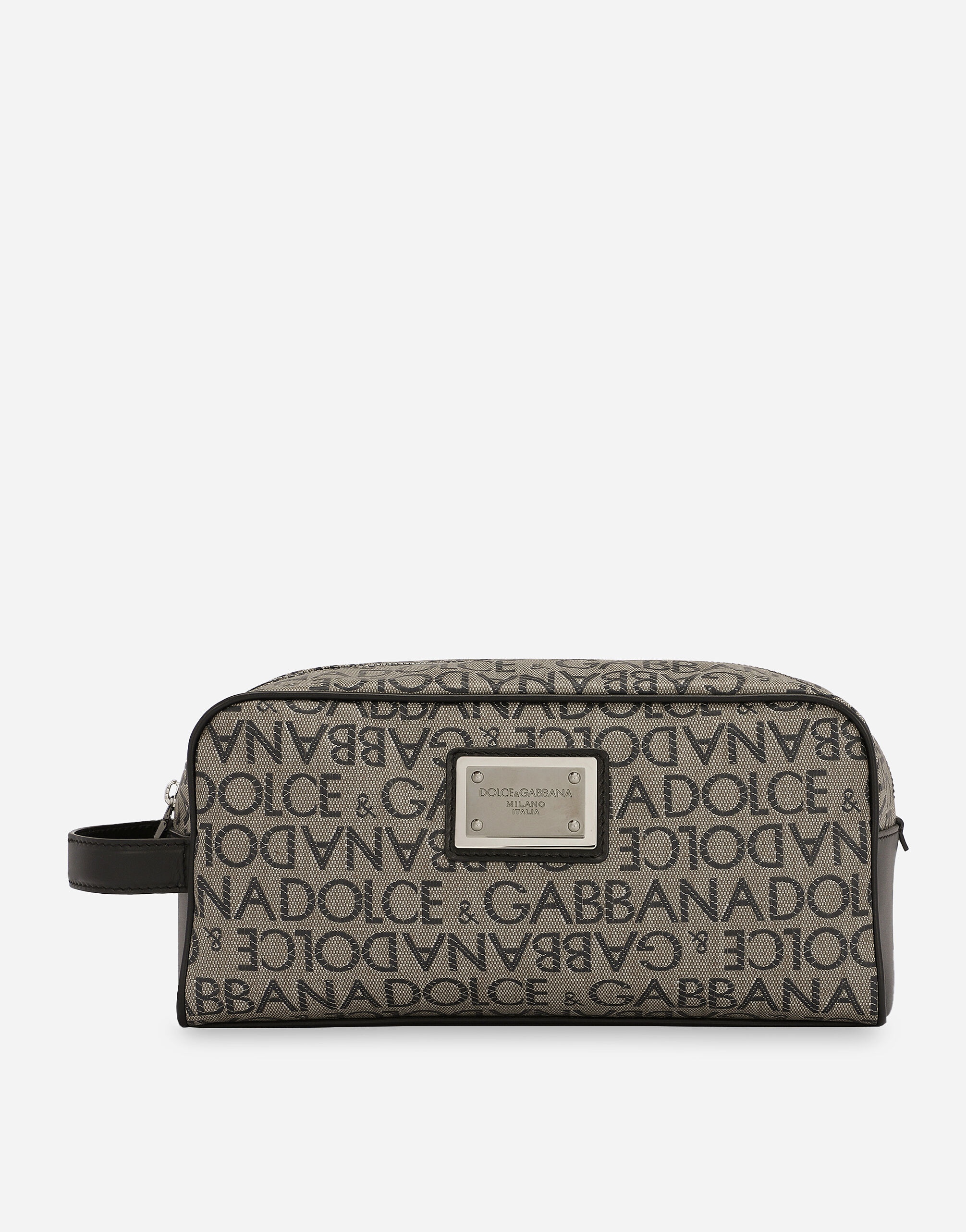 Coated jacquard toiletry bag - 1