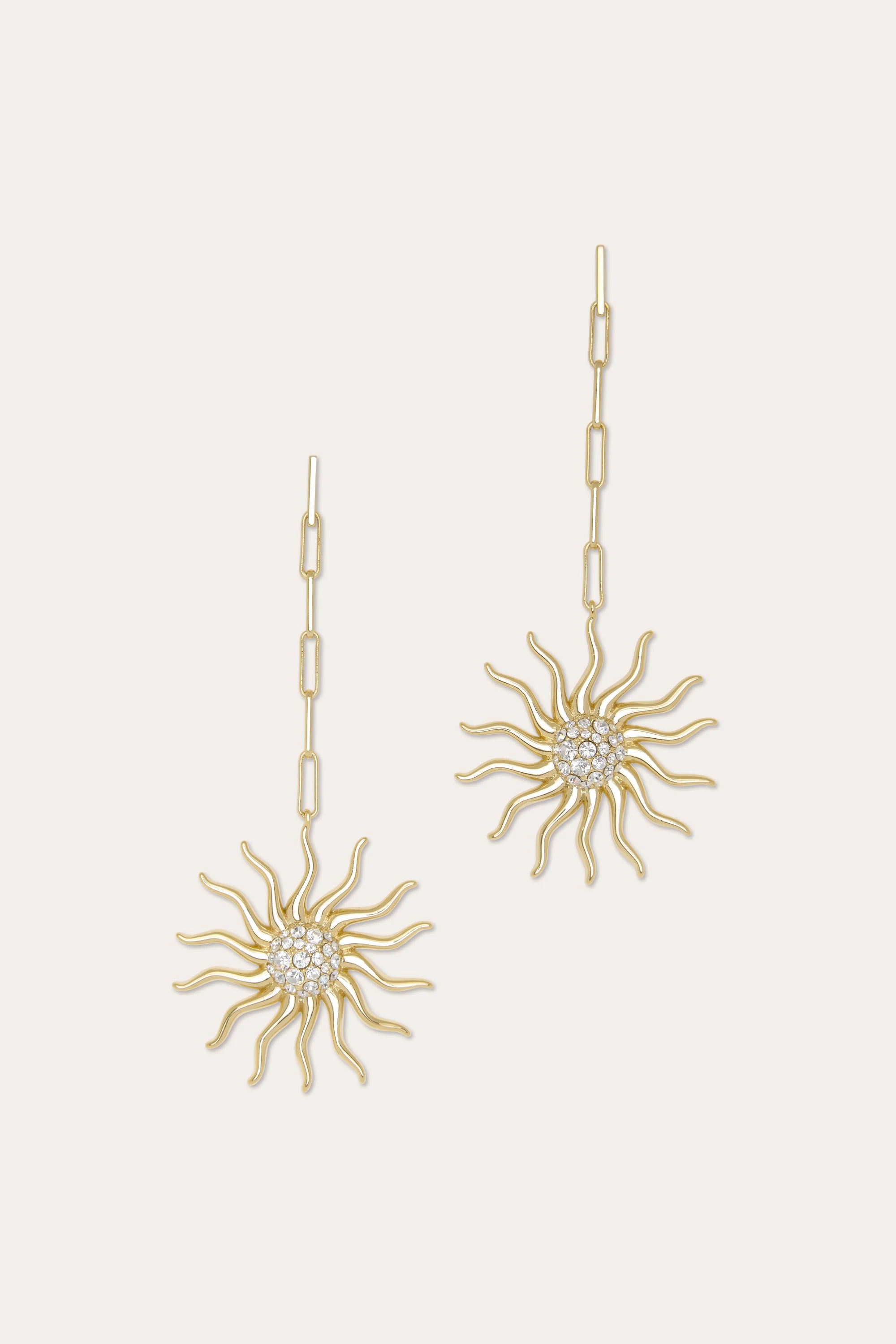 Serra Pave Sunburst Earrings - 1