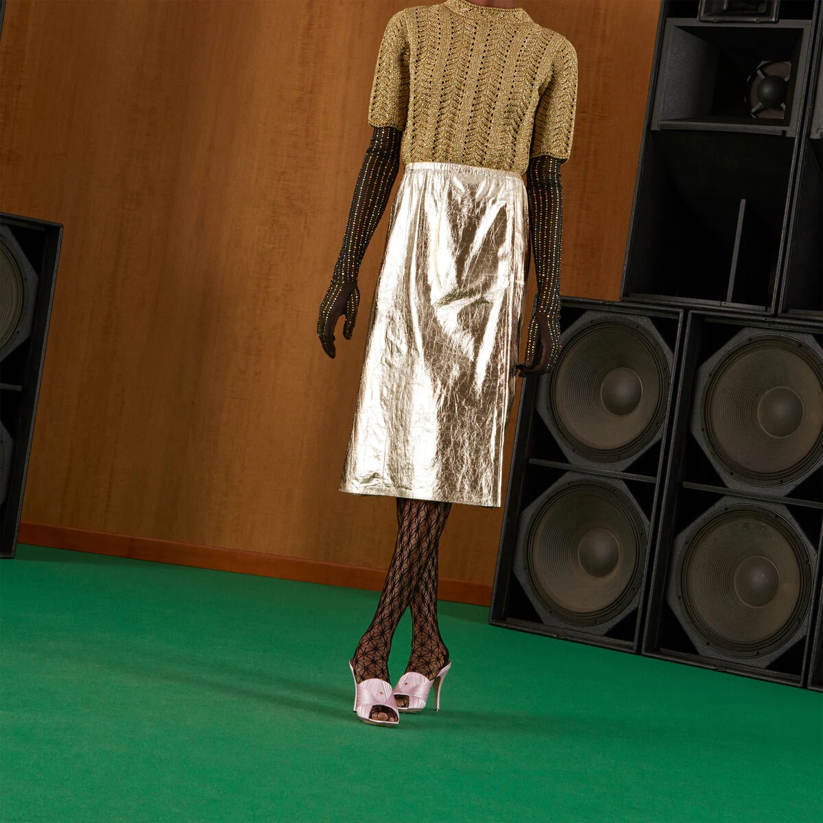 Metallic leather skirt - 6