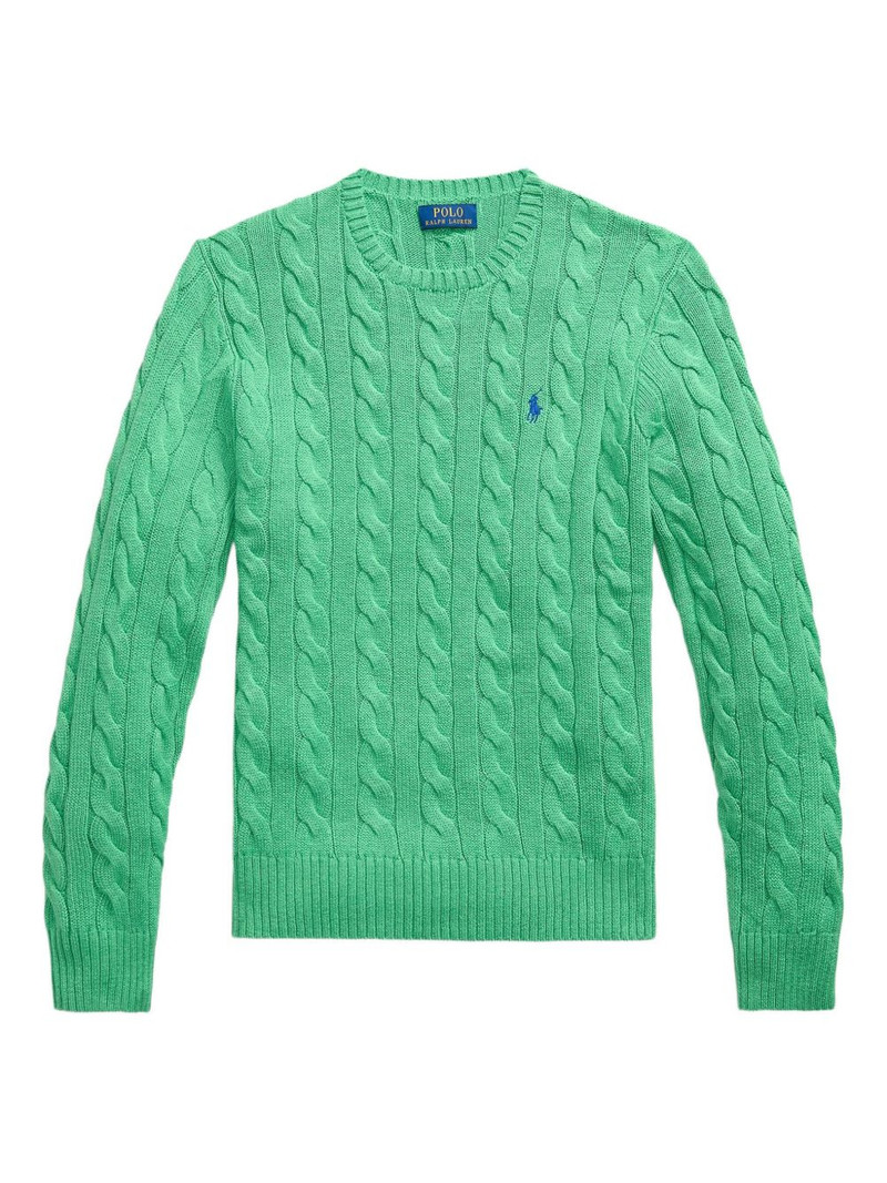 cable-knit cotton sweater 1
