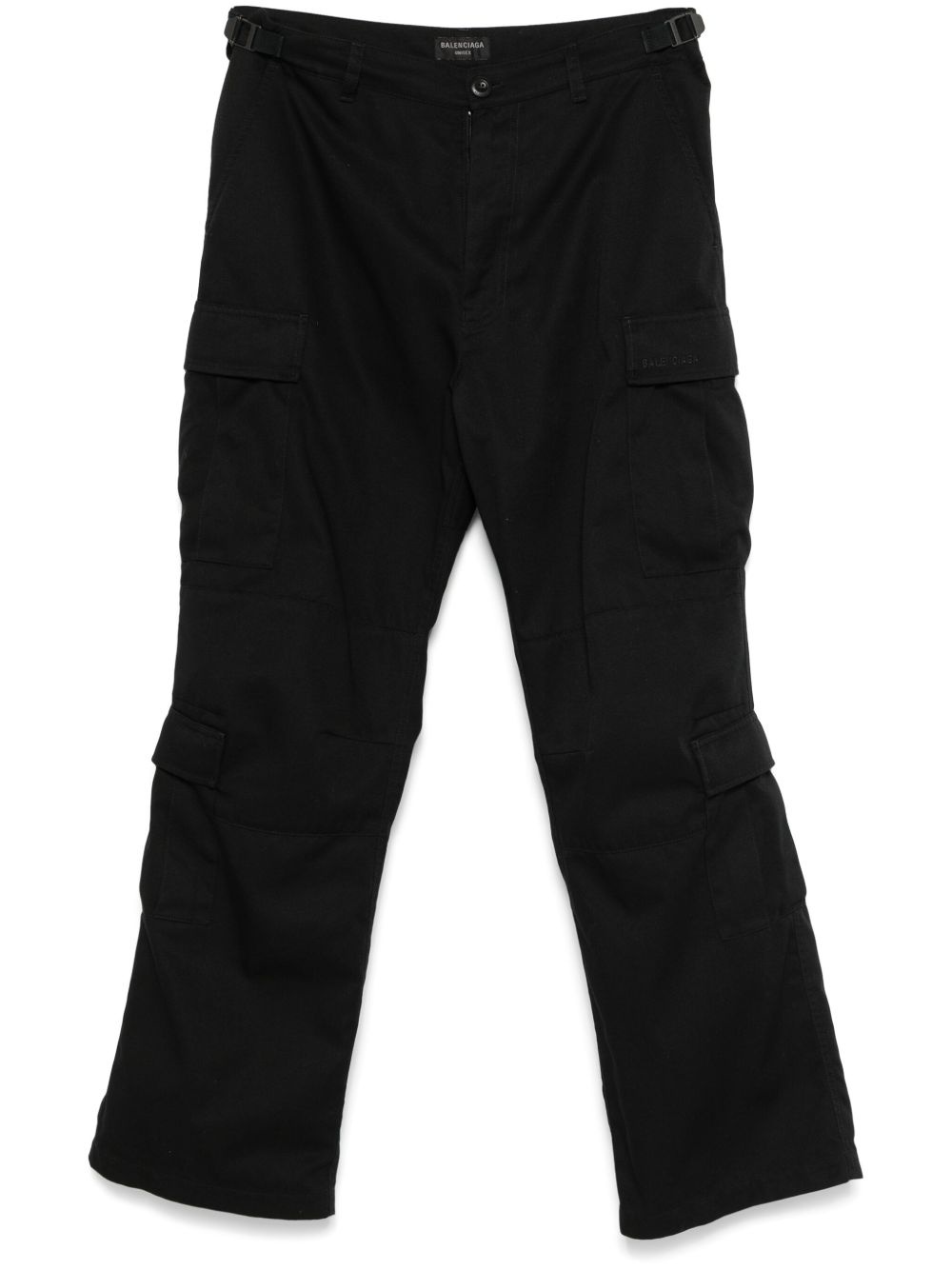 logo-embroidered cargo pants - 1