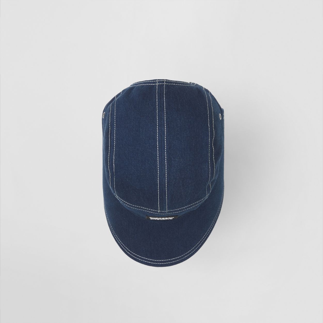 Logo Appliqué Denim Bonnet Cap - 5