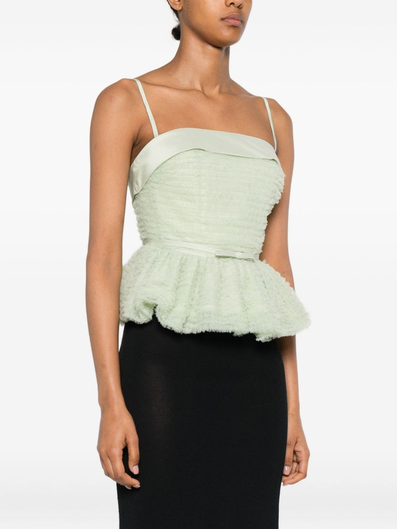 tulle ruffle sleeveless top 3