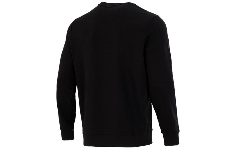 PUMA PUMA Logo Printing Sports Round Neck Pullover Black 532912-01 outlook