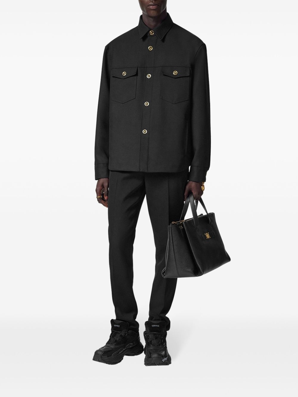 Medusa Head buttoned jacket - 2