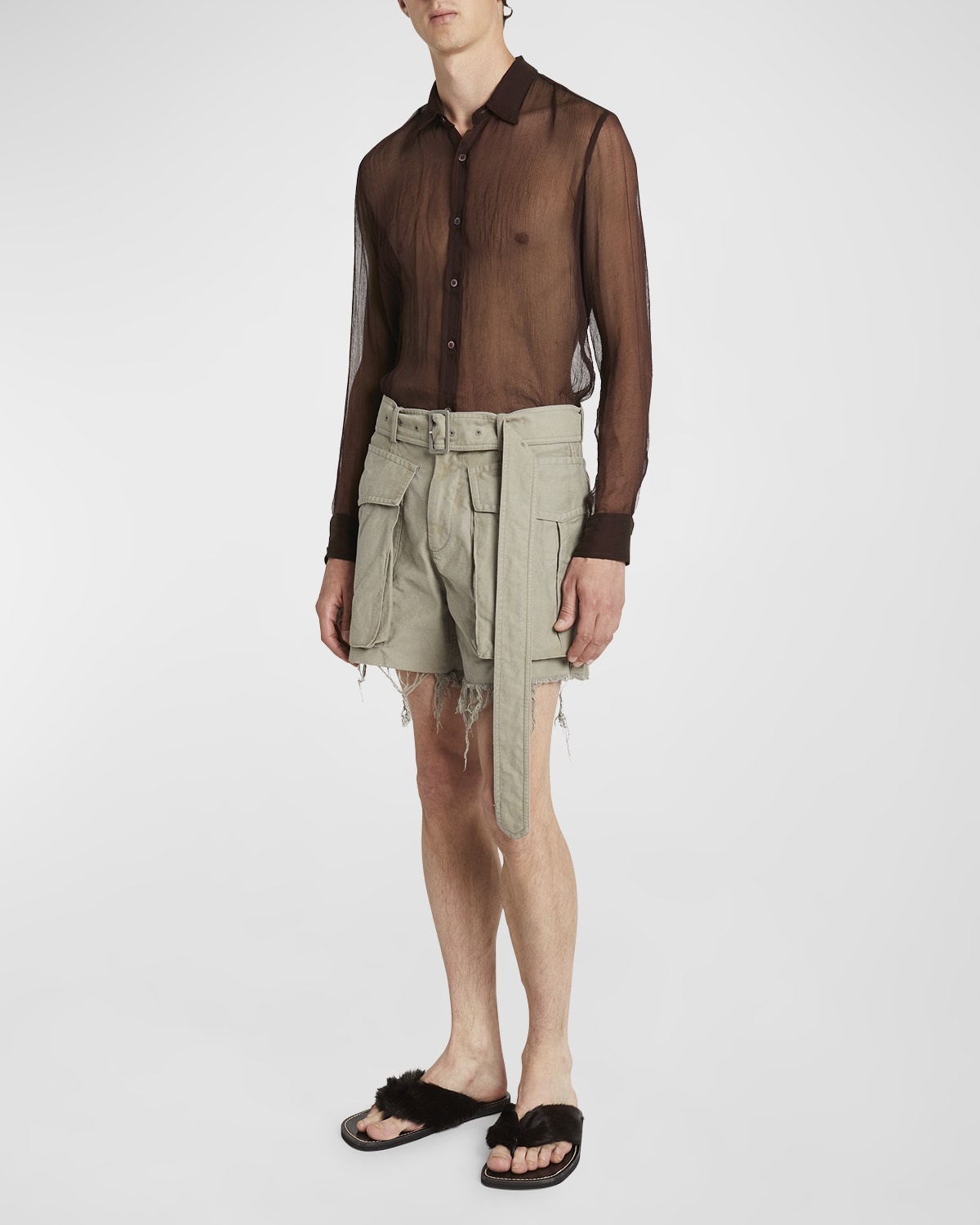 Men's Pez Belted Cargo Shorts - 3