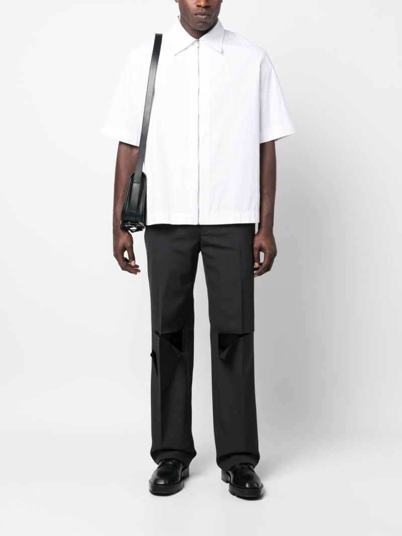 Givenchy distressed wool trousers outlook