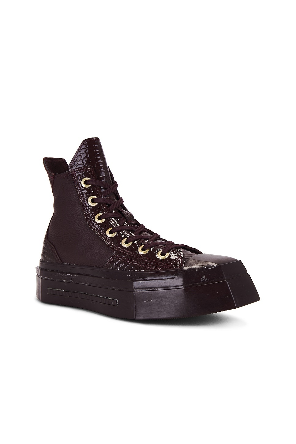TSUKI 朧月 / SQUARE SILVER BLACK LEATHER Converse Chuck 70 De Luxe Squared - END. Exclusive Sneakers