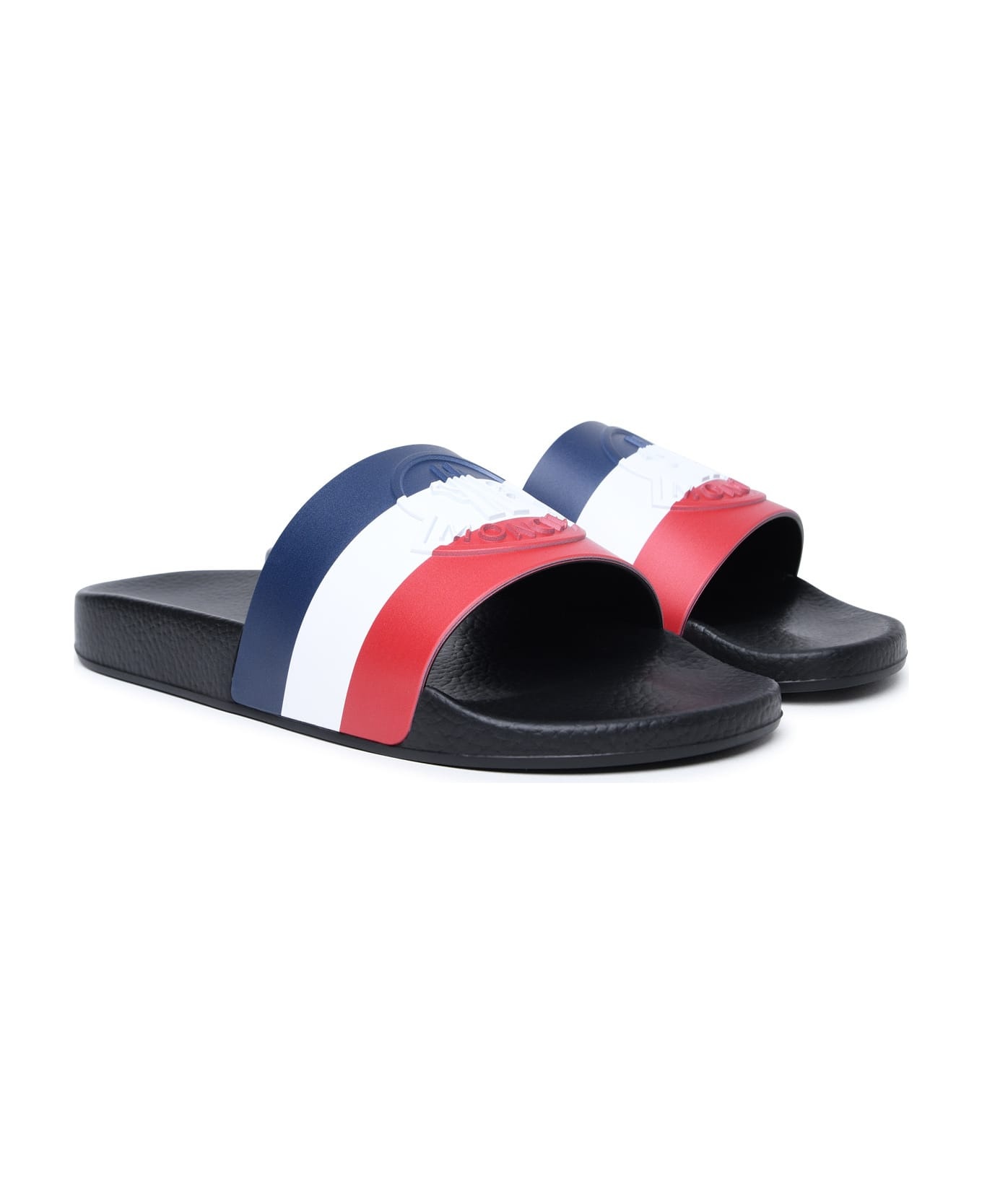 'basile' Black Rubber Slippers - 2