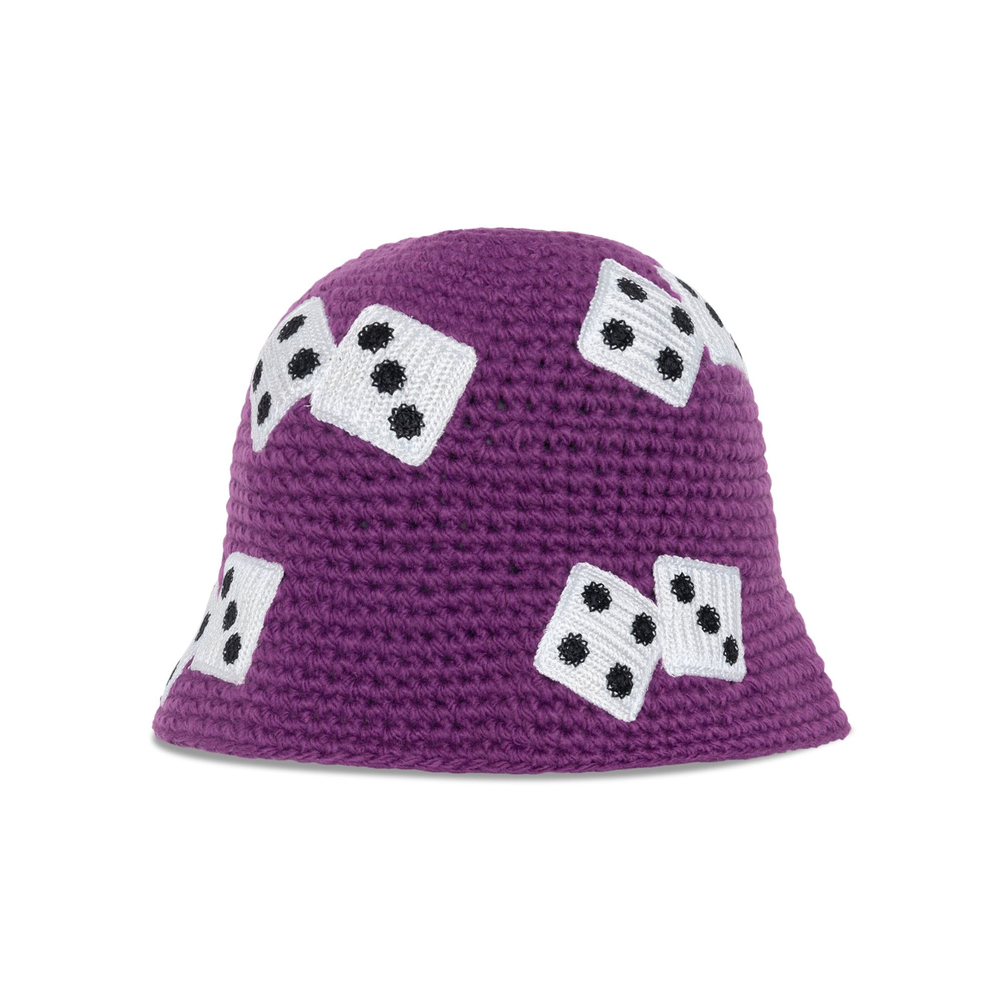 Stussy Dice Knit Bucket Hat 'Purple' - 2