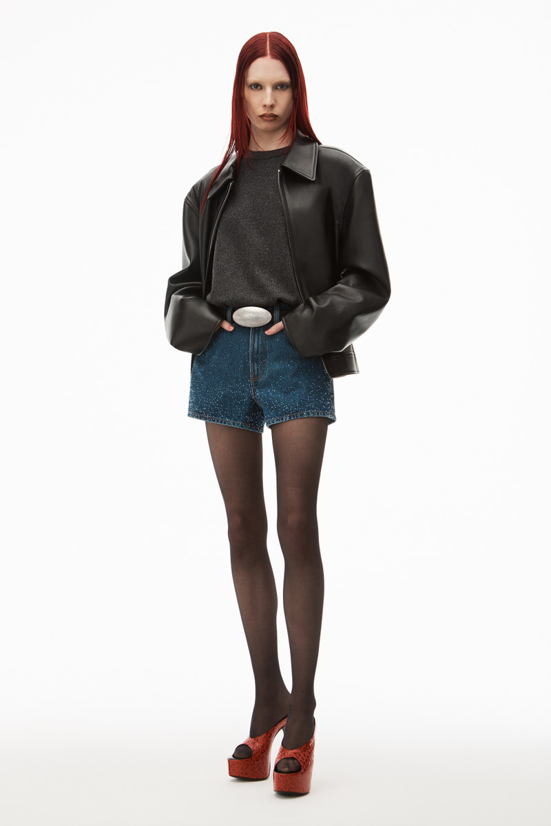 Alexander Wang SHORTY HIGH-RISE SHORT IN DENIM outlook