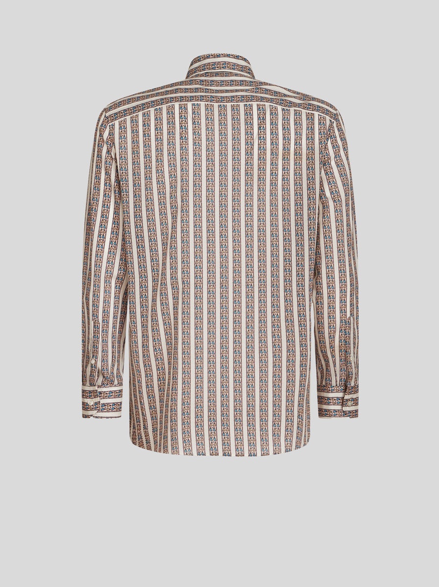 OVERSIZE SHIRT WITH TIE PRINT DESIGNS - 5