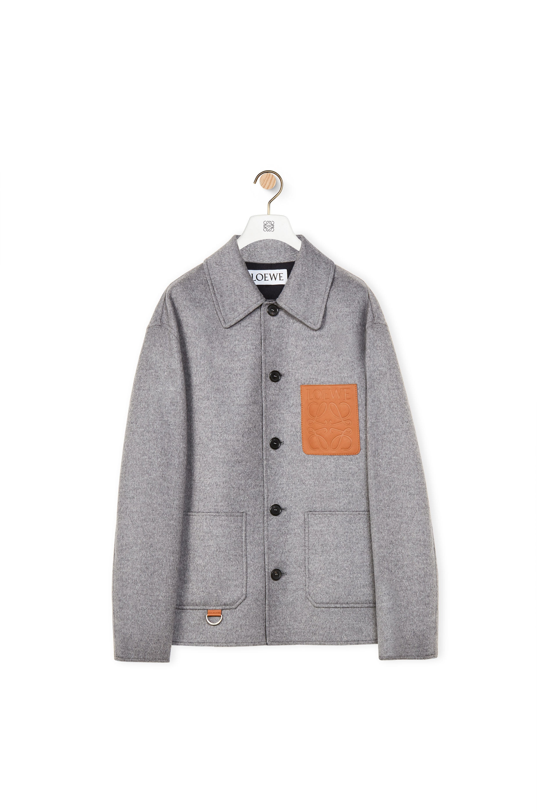 Workwear jacket in wool and cashmere - 1