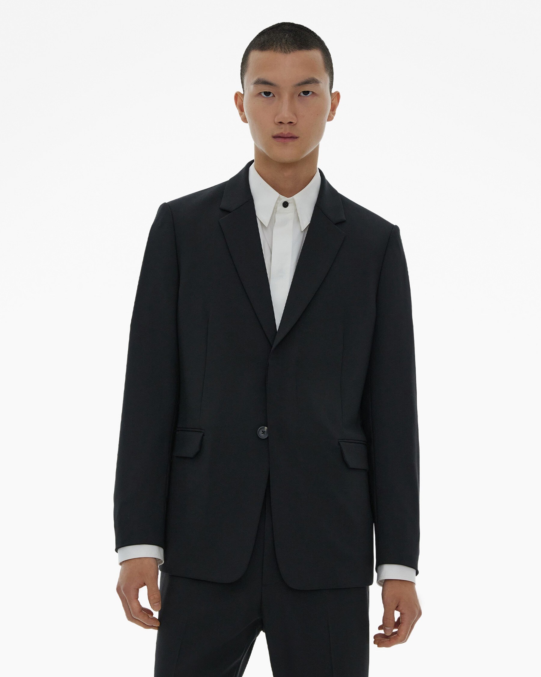STRETCH WOOL BLAZER - 3