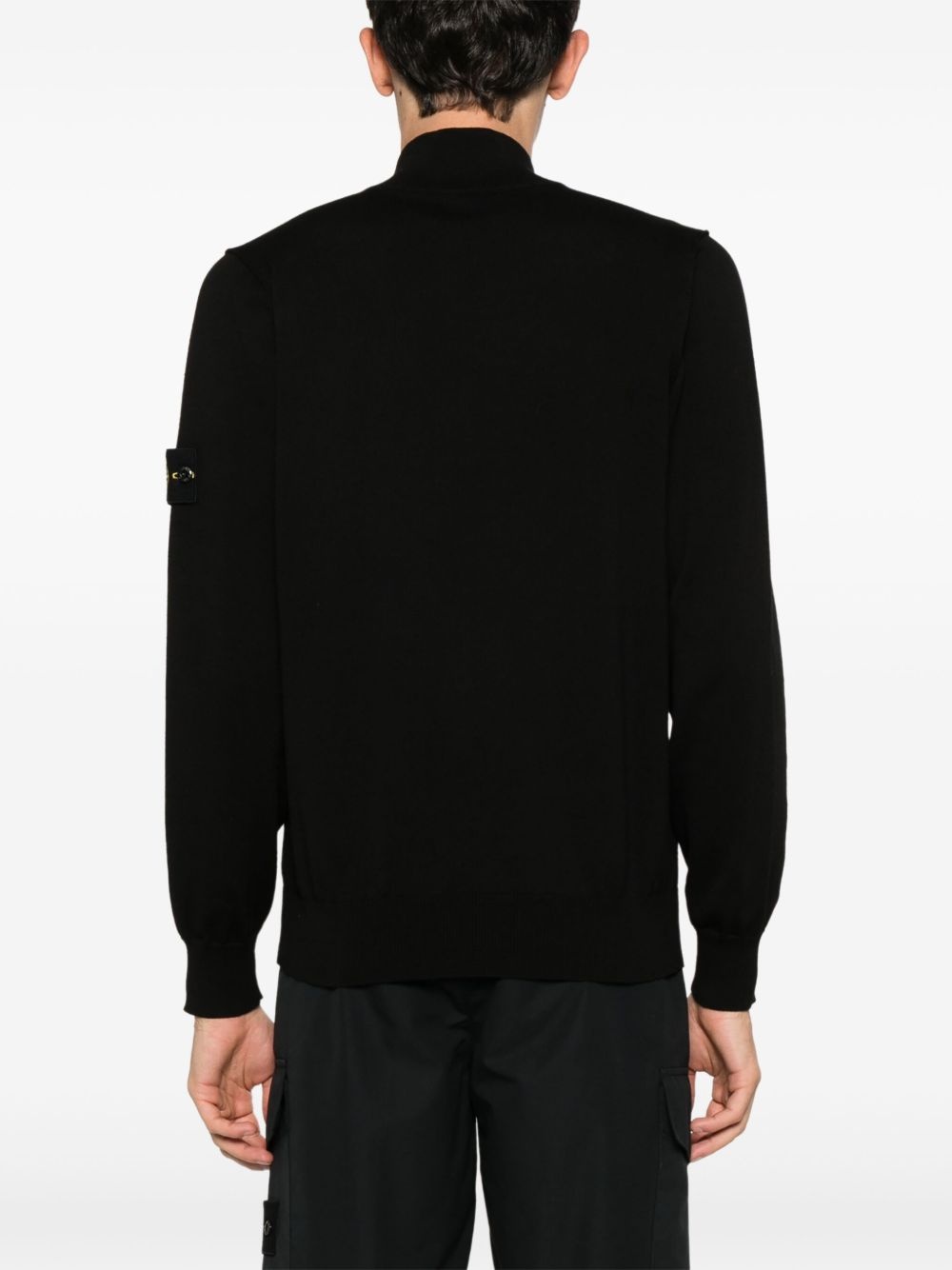 Compass-badge sweater - 4