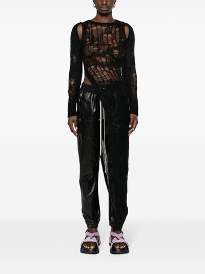Rick Owens drawstring tapered trousers outlook