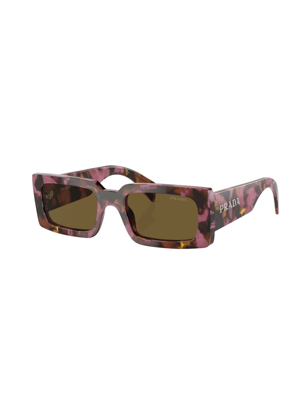 marbled rectangular sunglasses - 2