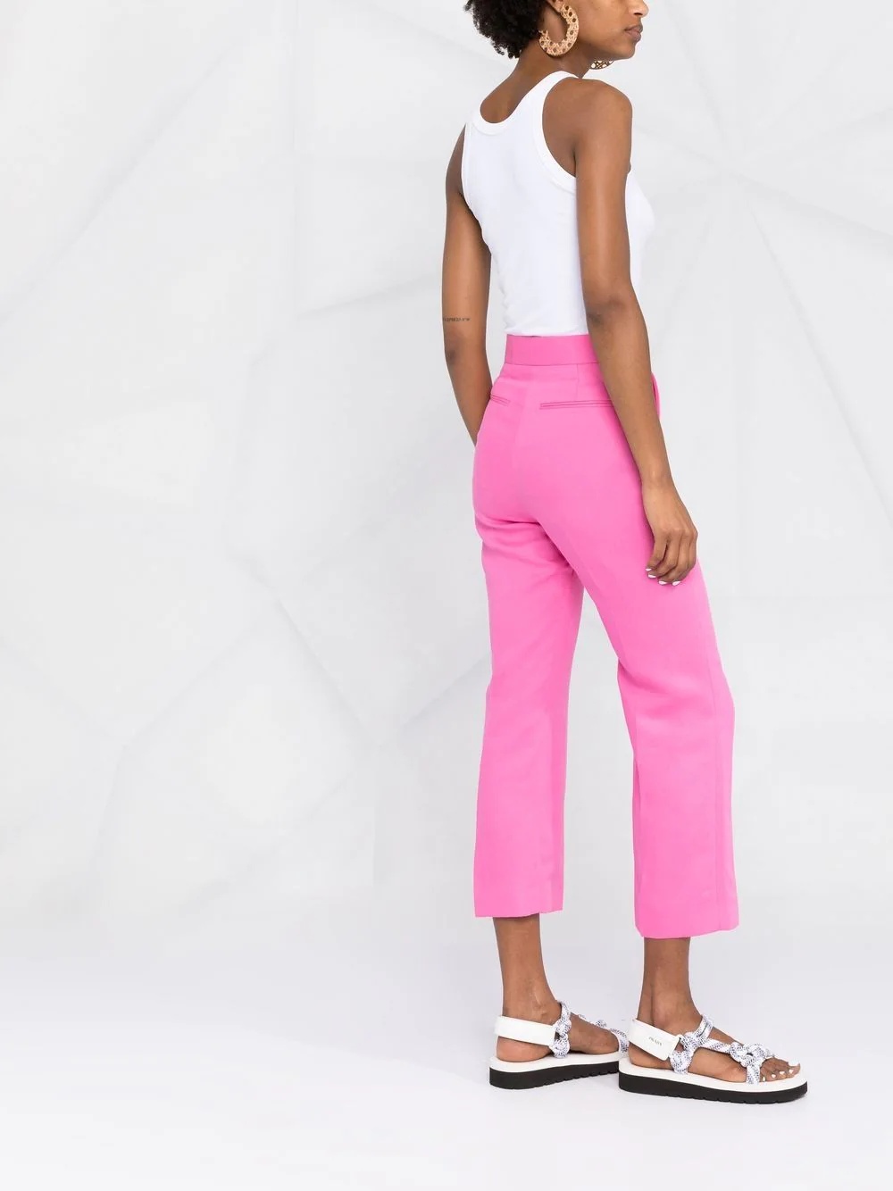 cropped tailored trousers - 8