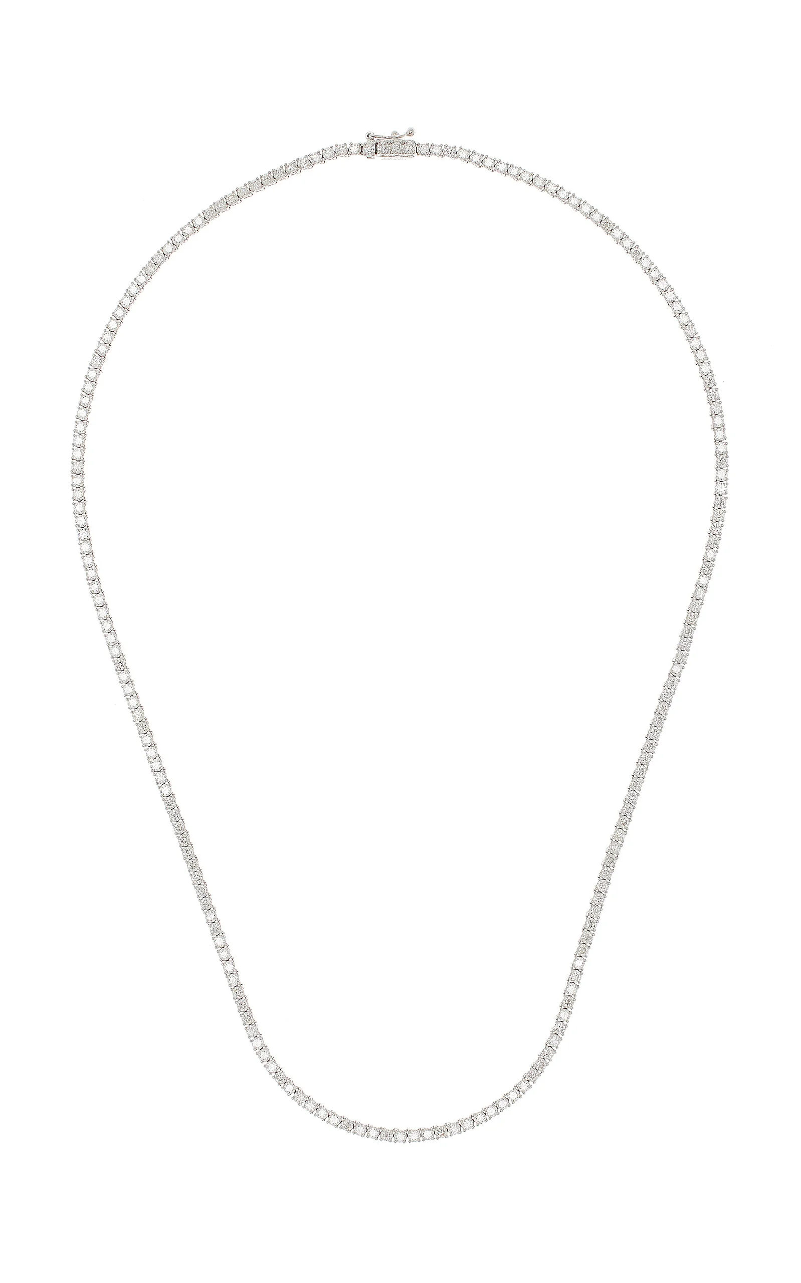 18K White Gold Diamond Necklace white - 1