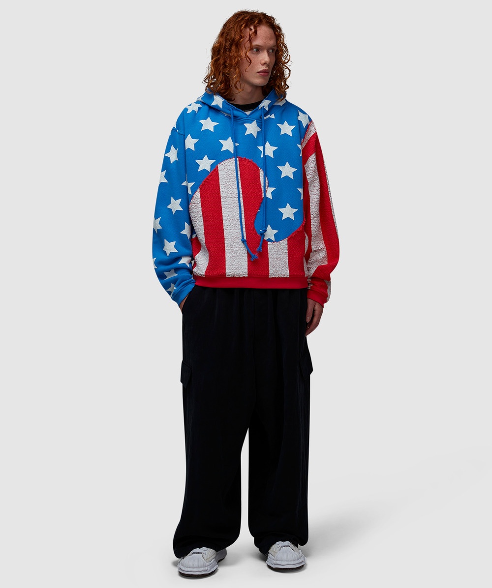 Stars and stripes swirl hoodie - 6