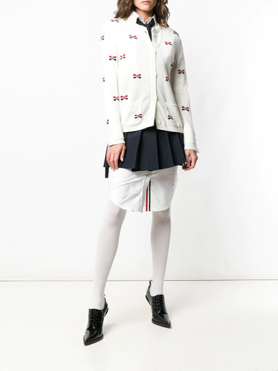 Thom Browne bow intarsia cashmere cardigan outlook