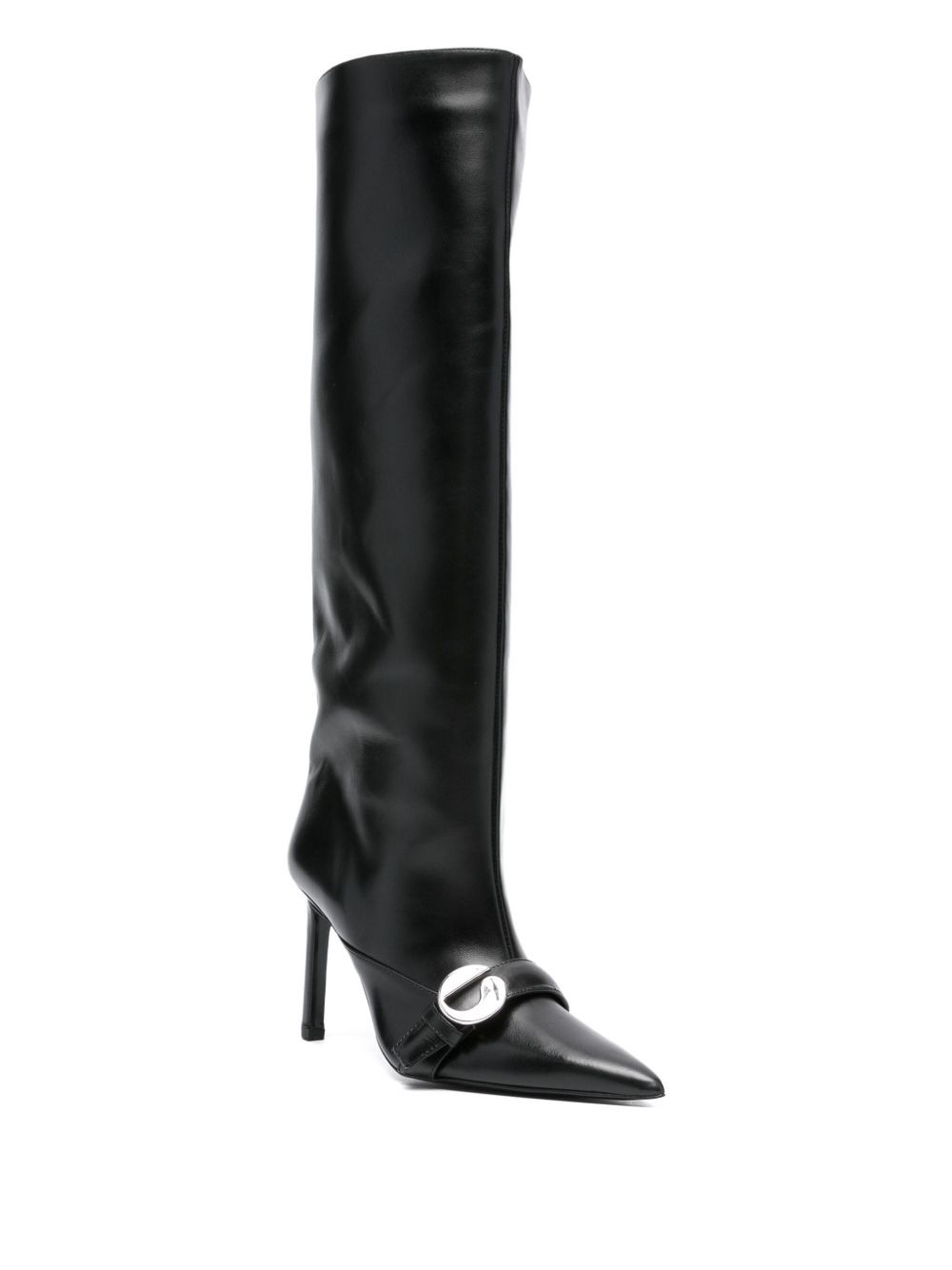 knee-high pointed-toe boots - 2