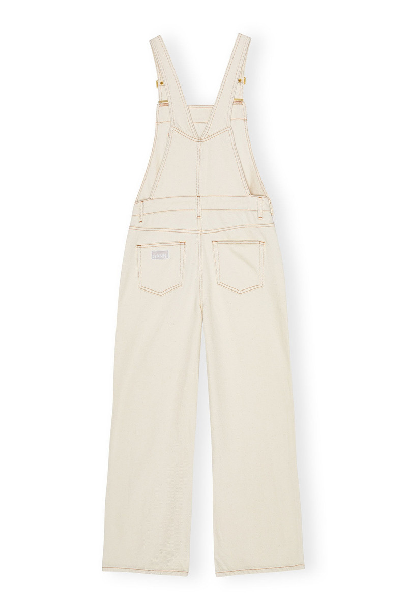 WHITE HEAVY DENIM OVERALLS 6