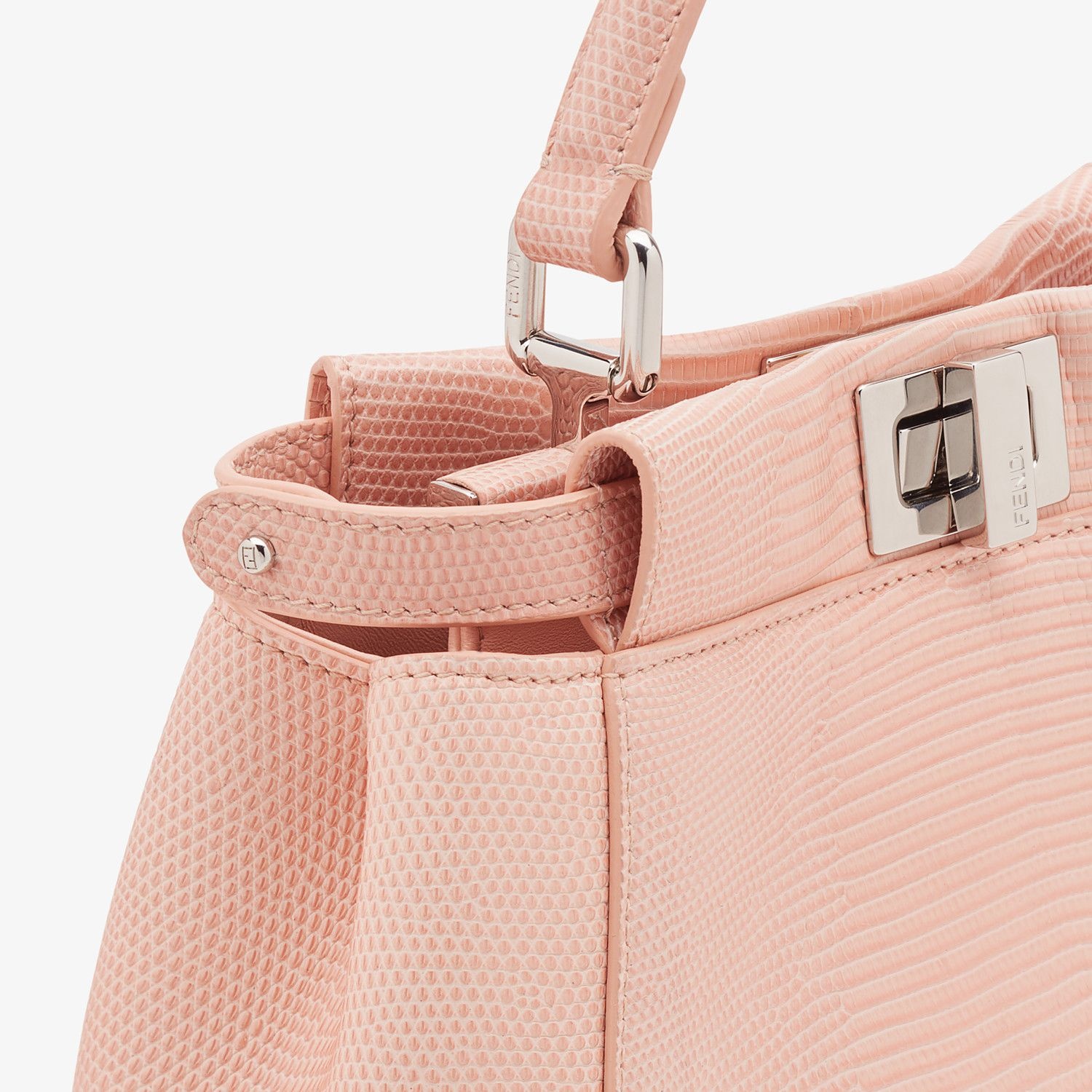 Pink lizard skin bag - 5