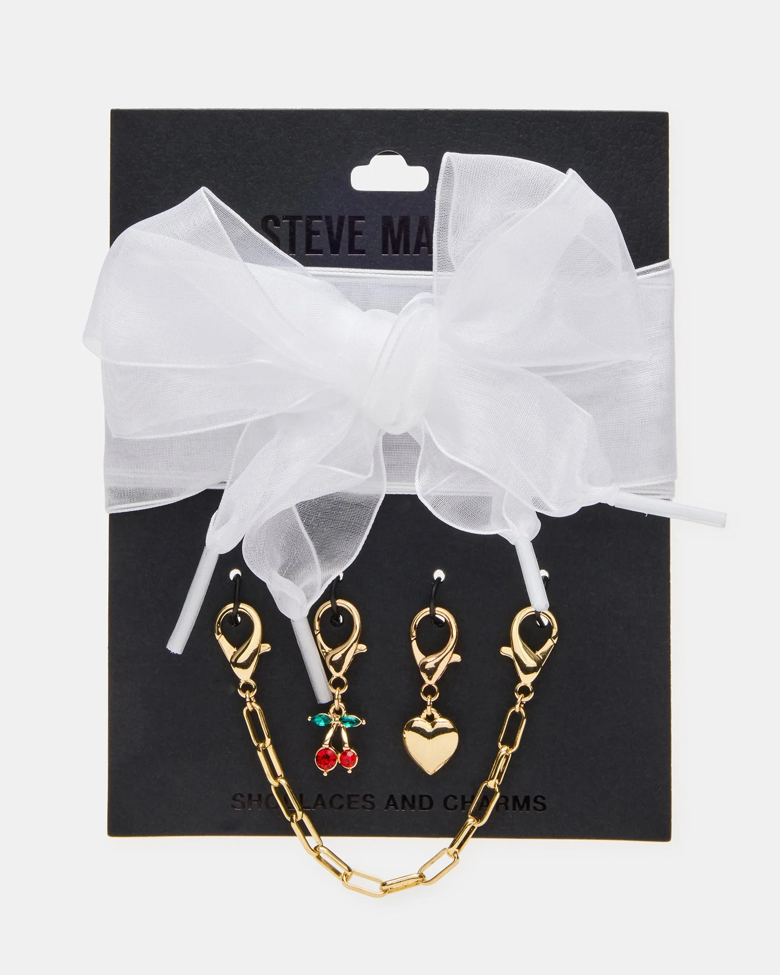 SHOE LACES AND CHARMS WHITE - 1