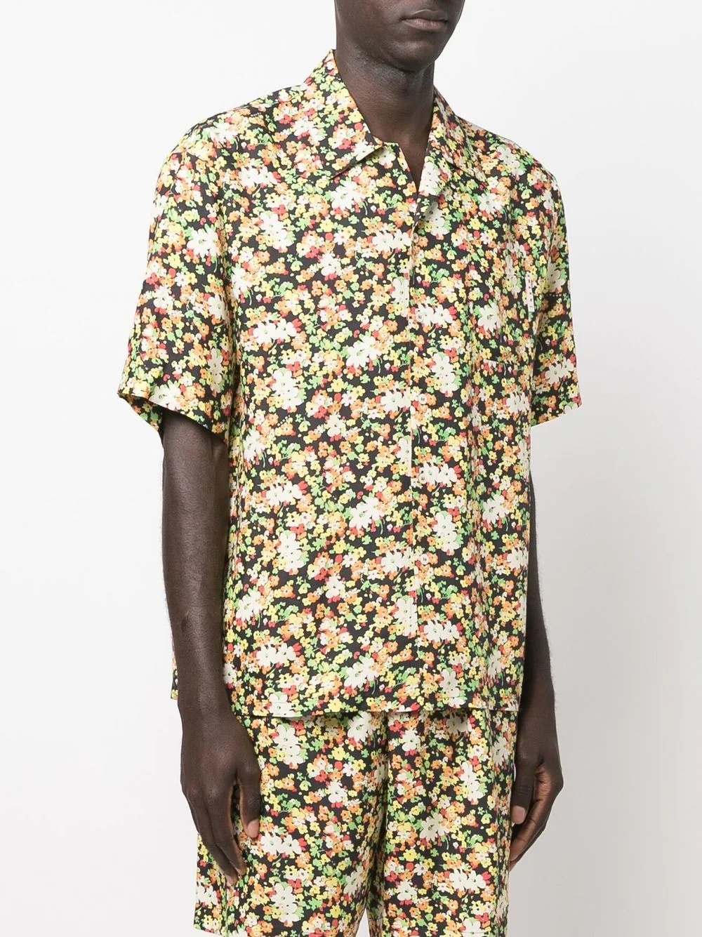 floral short-sleeve shirt - 3
