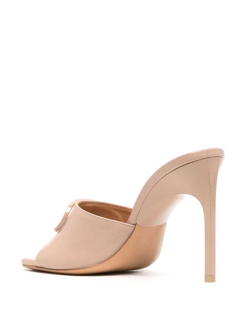 Pop Paperclip 100m leather mules 3