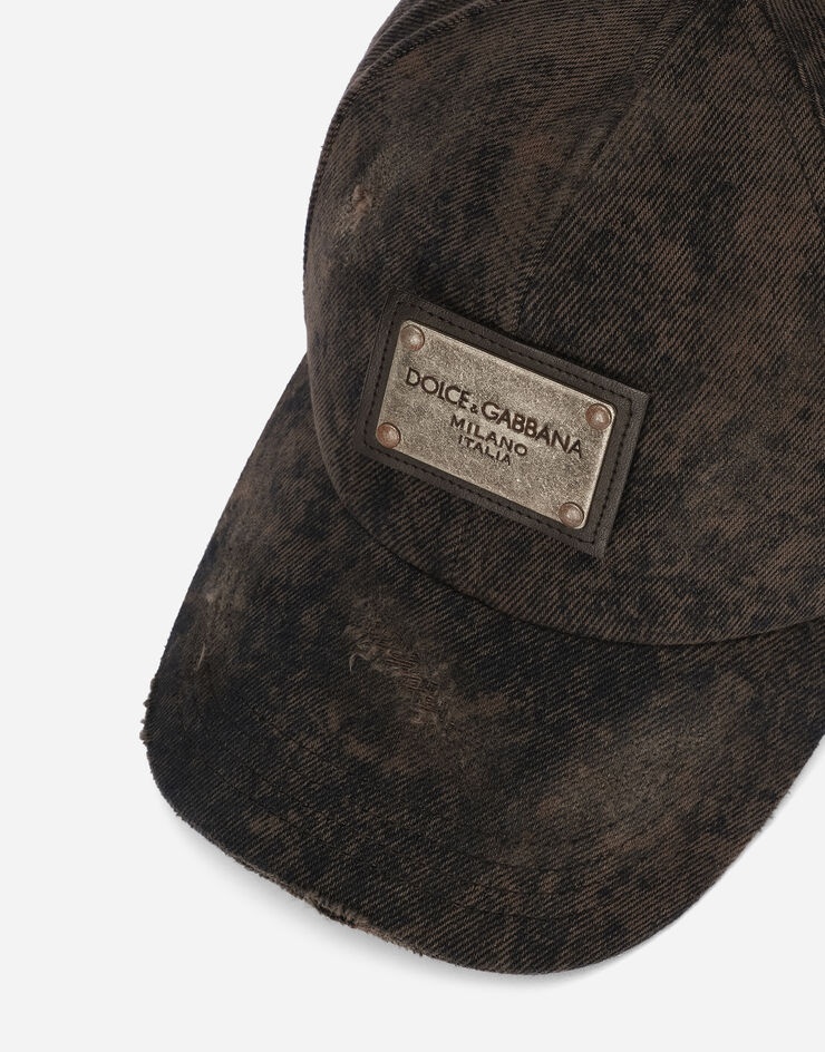 Cotton baseball cap with branded tag - 2