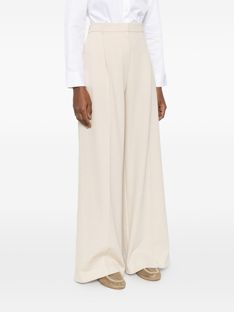textured wide leg trousers 3